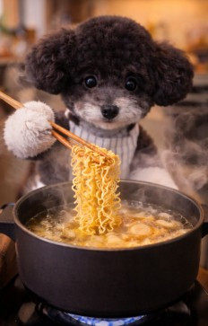 라면끓이는 토리.jpg