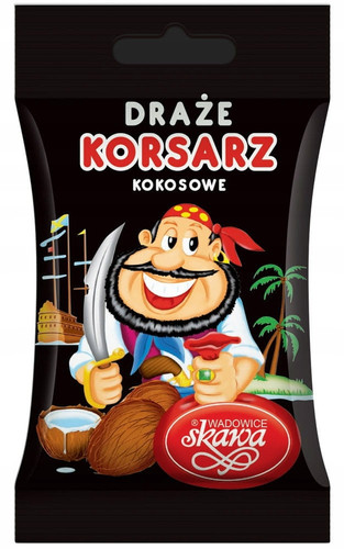 DRAZE KORSARZE kokosowe kokos SKAWA 70g.jpg