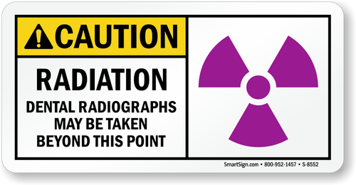 caution radiation dental radiographs sign s 8552.png