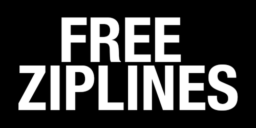 Free Ziplines Medium Sign.2