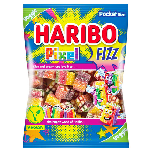 Haribo Zelki kwasne Rainbow Pixel Sauer 80 g.jpg