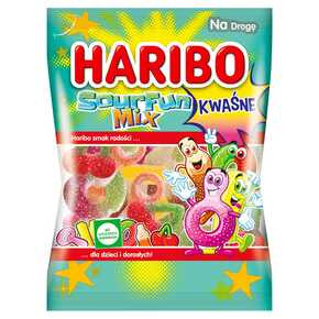 Haribo Zelki Sourfan mix, kwasne 85 g.jpg
