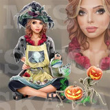 Witch gardener Oliviya