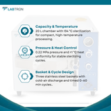 Tabletop Autoclave LTTA-A10 Medical Autoclave