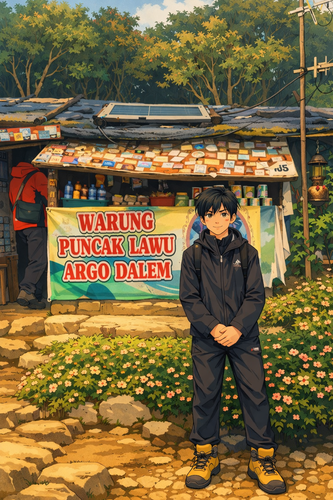 Pemuda di depan warung Puncak Lawu.png