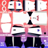 Home Tottenham 1 2025 26 Premier League Dream League Soccer Kits for DLS 25