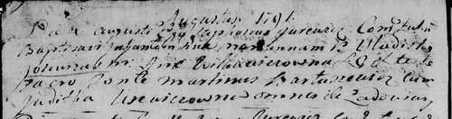 Wladislaw Janušas žmona Anna Witkiewiczowna 1791 Luokė dukters gimima.png