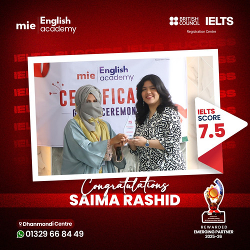 Huge congratulations, Saima Rashid for scoring overall 7.5 in IELTS.jpg