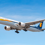 London, Great Britain - August 01, 2018: Air France Boeing 777 airplane at London Heathrow airport (