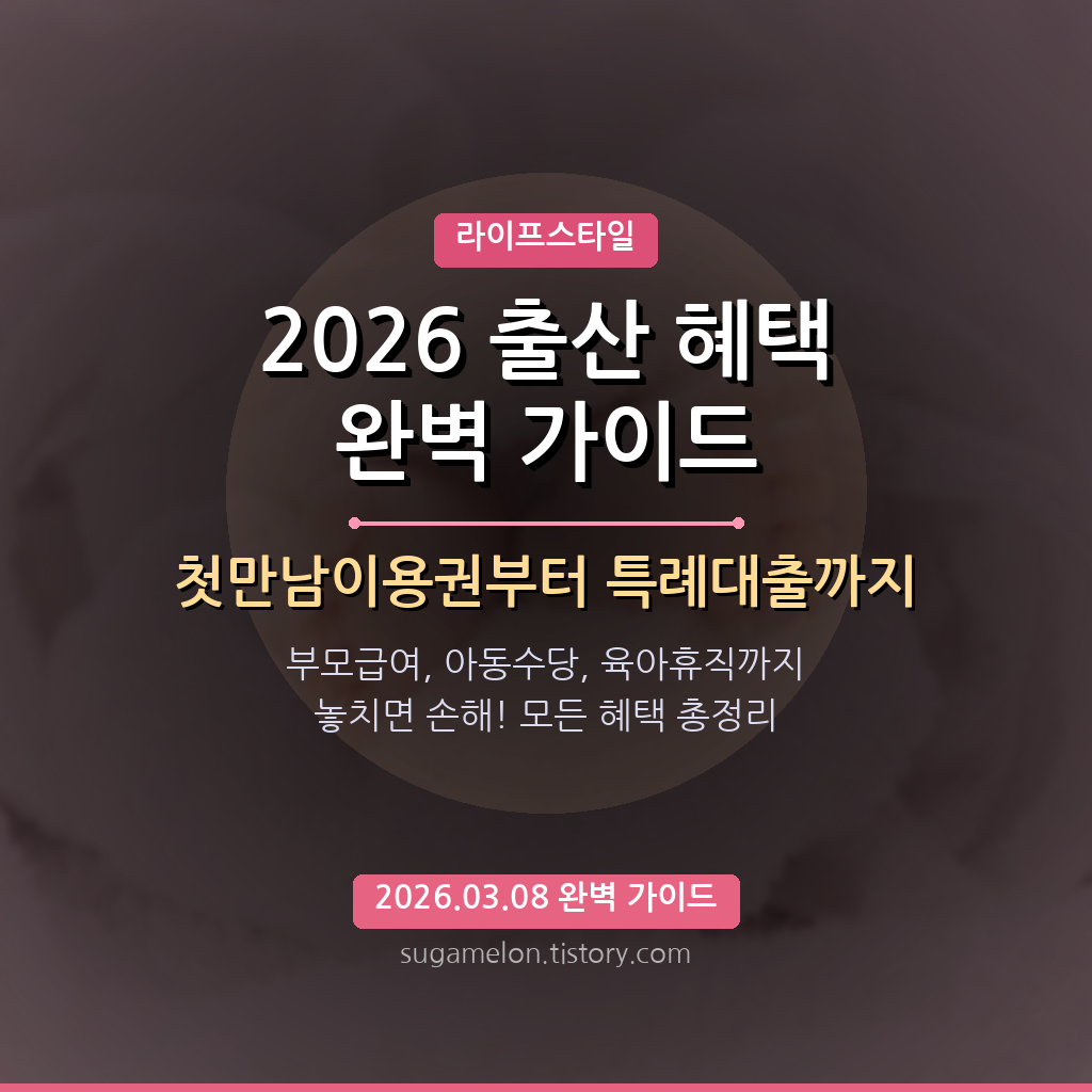 2026 출산 정부 지원 혜택 완벽 가이드 썸네일