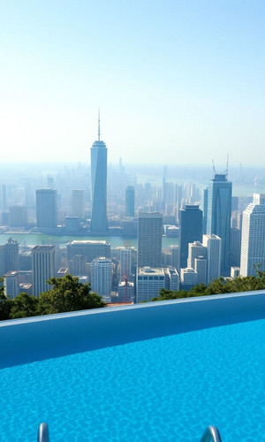 outdoor pool with infinity edge and stunning city skyline view.jpg