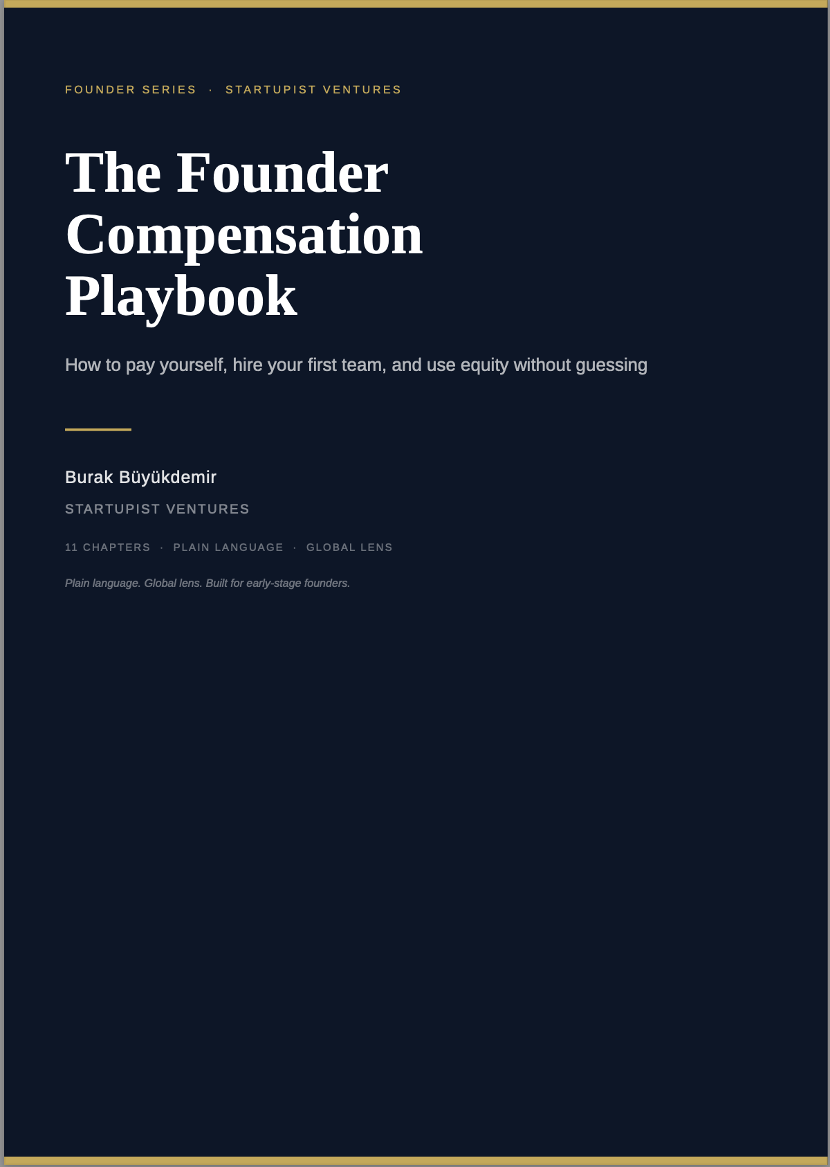 The Founder Compensation Playbook