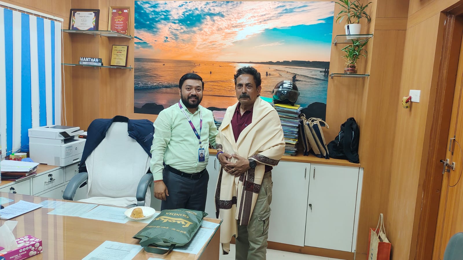 Dr. Rathore during award ceremony