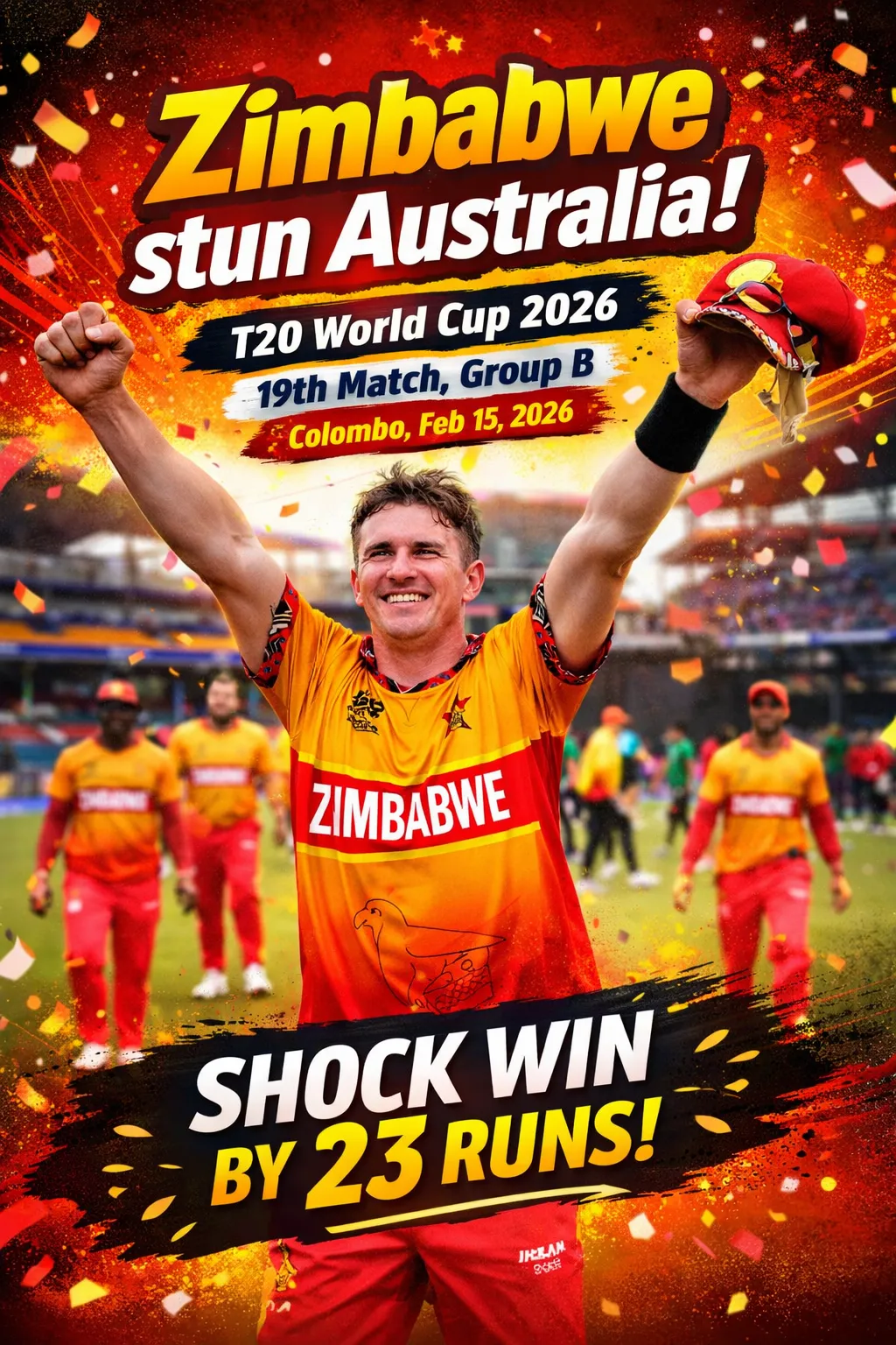 T20 World Cup 2026: Zimbabwe stun Australia!