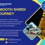 A group recently travelled in our 17-seater tempo traveller for a one-way trip to Shirdi.