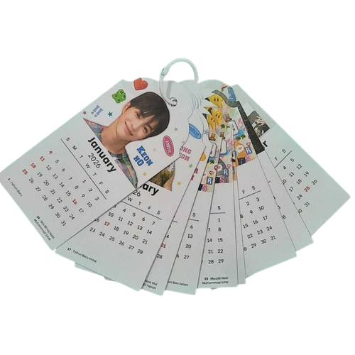 KALENDER KPOP 2026, PEMBATAS BUKU KPOP BOOKMARKS KPOP 2026 KALENDER SEVENTEEN, KALENDER CORTIS, KALE.png