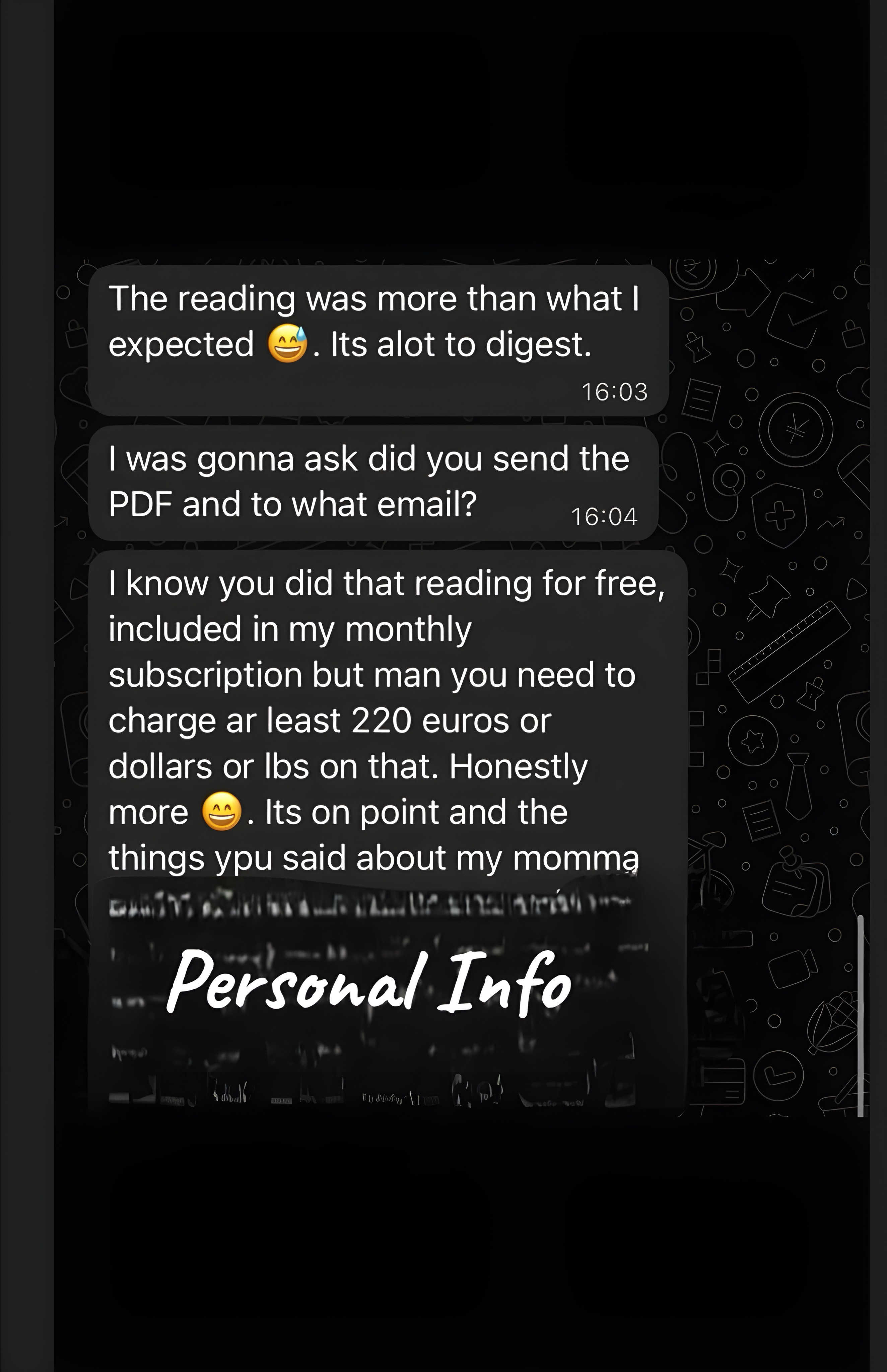 Client testimonial