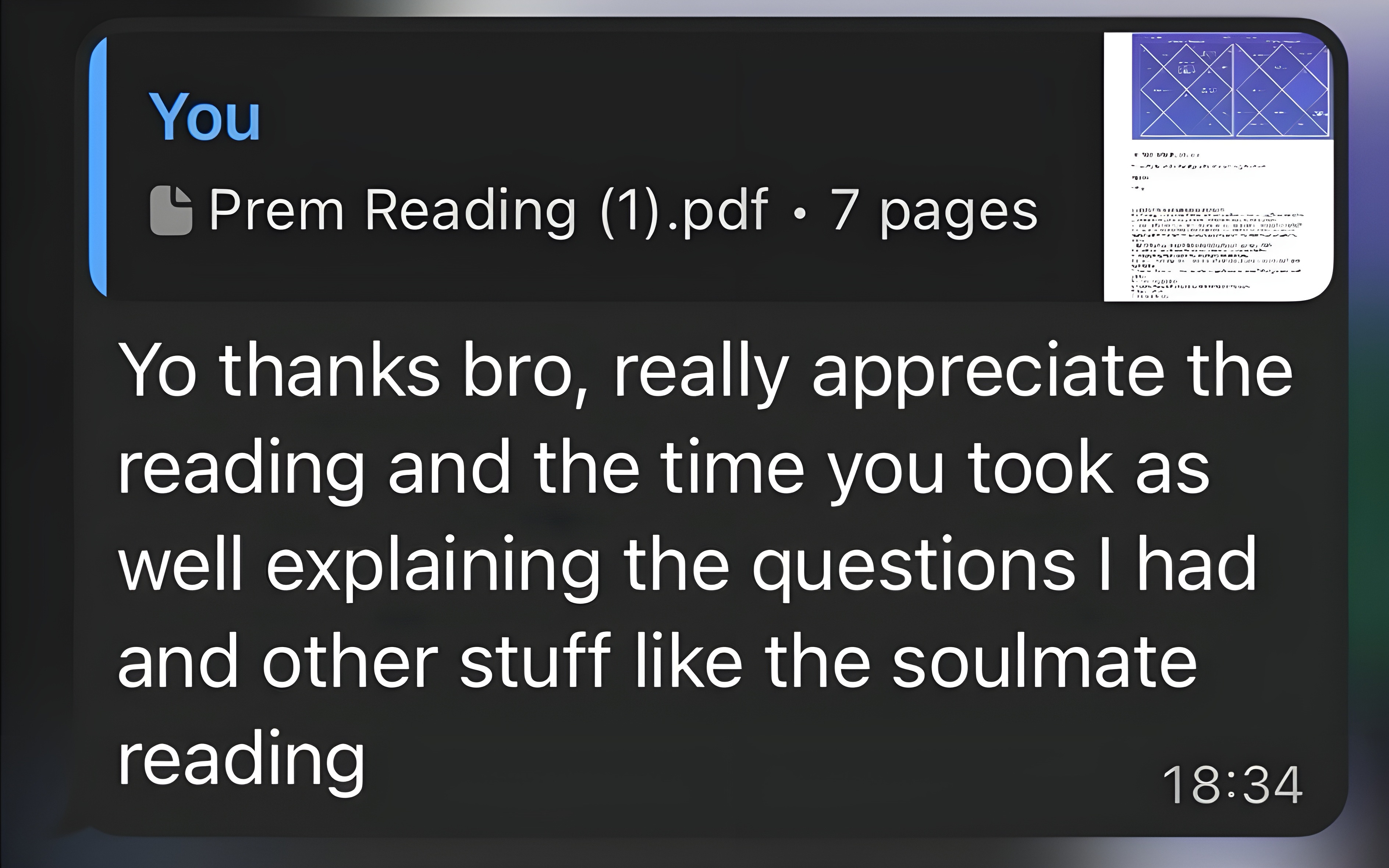 Client testimonial