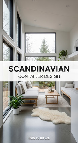 Vertical Pintereststyle image of container home with Scandinavian interior Centered overlay text rea.jpg