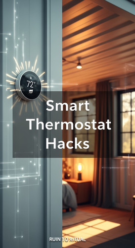 Vertical Pintereststyle image of container home with smart thermostat Centered overlay text reads Sm.jpg