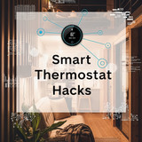Vertical Pintereststyle image of container home with smart thermostat Centered overlay text reads Sm