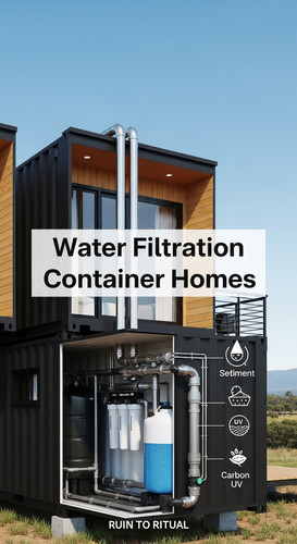 Vertical Pintereststyle image of container home with water filtration system Centered overlay text r.jpg