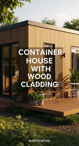 Vertical Pintereststyle image of container home with wood cladding and deck Centered overlay text re.jpg