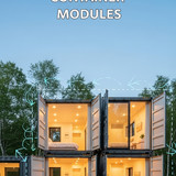 Vertical Pintereststyle image of container home with foldout walls Centered overlay text reads Expan