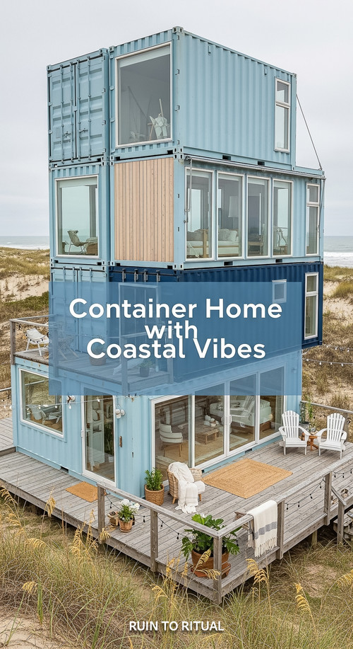 Vertical Pintereststyle image of container home with coastal vibes and blue tones Centered overlay t.jpg
