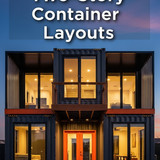 Vertical Pintereststyle image of stacked containers forming a twostory house Centered overlay text r