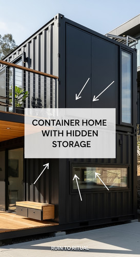 Vertical Pintereststyle image of container home with hidden storage compartments Centered overlay te.jpg