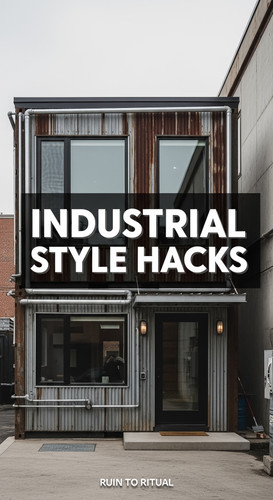 Vertical Pintereststyle image of container home with industrial style Centered overlay text reads In.jpg