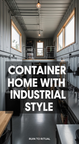 Vertical Pintereststyle image of container home with industrial style interior Centered overlay text.jpg