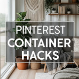 Vertical Pintereststyle image of container home with Pinterestworthy decor Centered overlay text rea