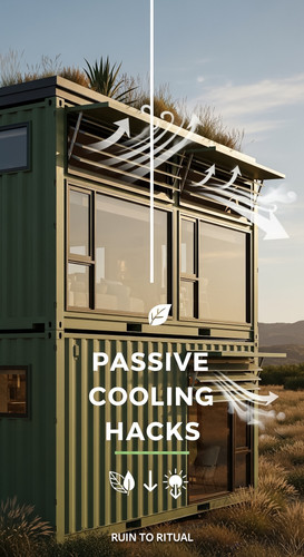 Vertical Pintereststyle image of container home with passive cooling airflow Centered overlay text r.jpg