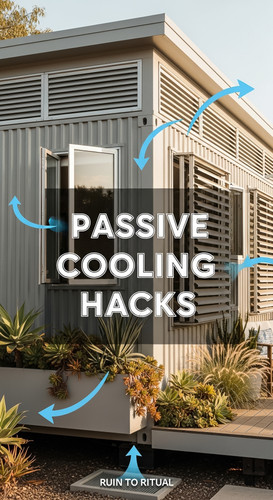 Vertical Pintereststyle image of container home with passive cooling vents Centered overlay text rea.jpg