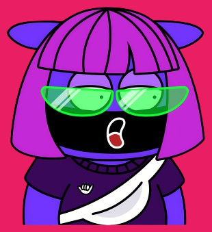 cartoon character purple character with green glasses and purple hair Fq4TpT57 t removebg preview.png