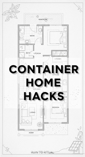 Vertical Pintereststyle image featuring a shipping container home floor plan diagram with semitransp.jpg