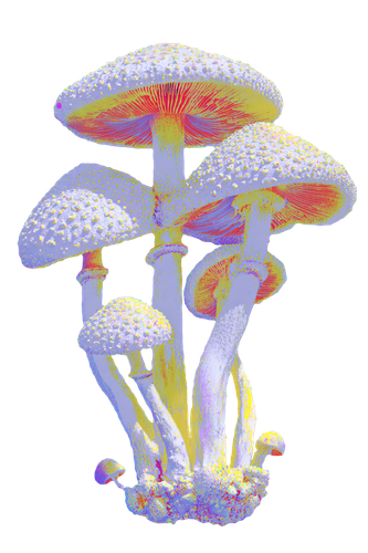 yellowwhite glitch mushroom cluster.png