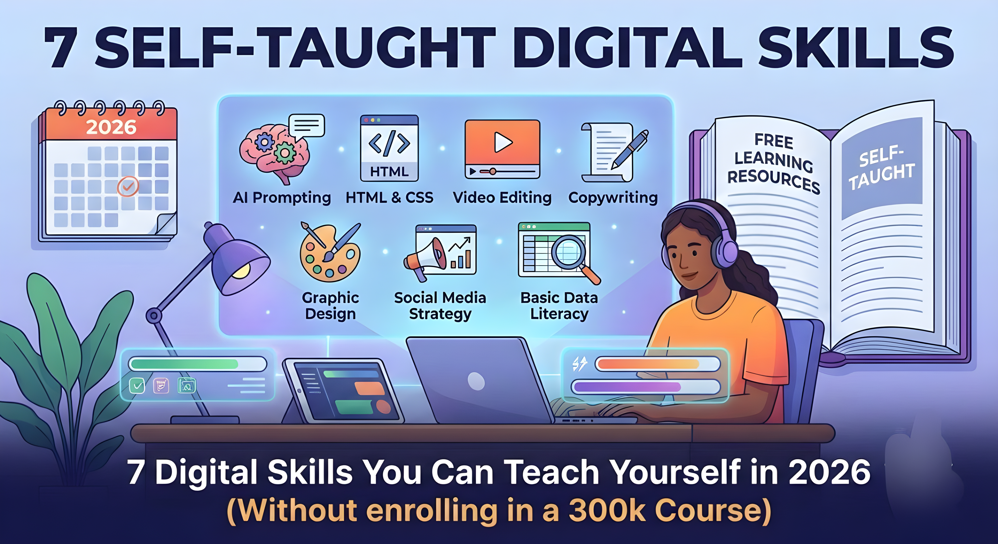 7 digital skills you can teach yourself in 2026
