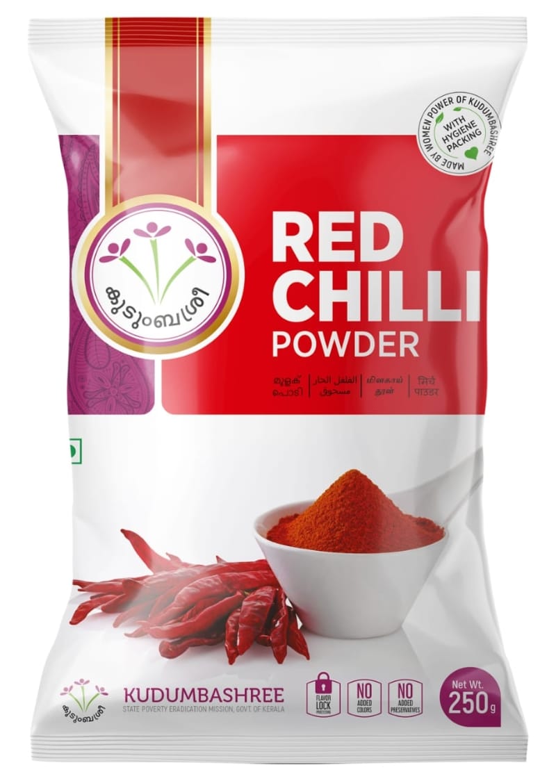 Kudumbashree Red Chilli Powder,100g( ശുദ്ധമായ കുടുംബശ്രീ മുളകുപൊടി)