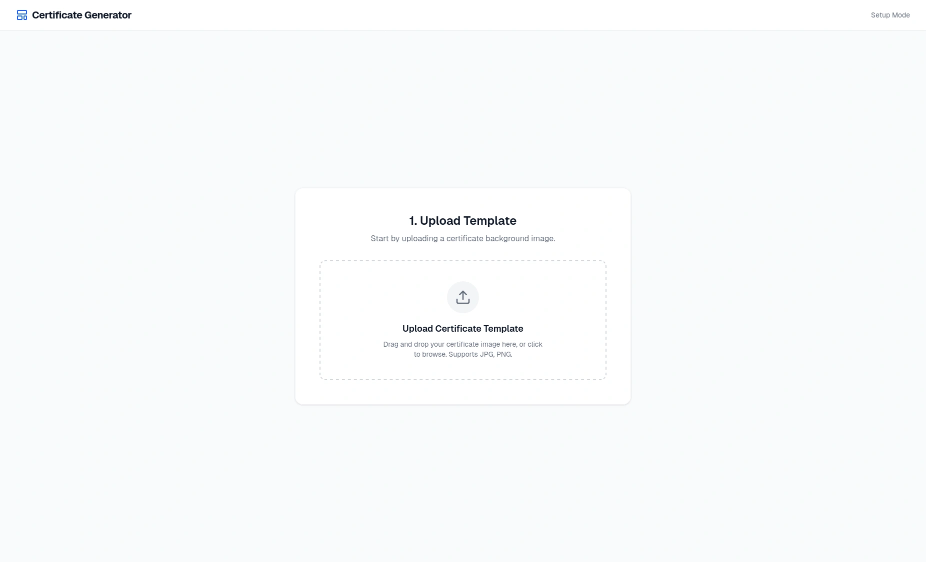 Certificate Generation - Image 1