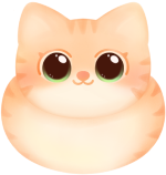 orange cat cute classic cat loaf position paining hand drawn water colors ginger cat appreciation da.png