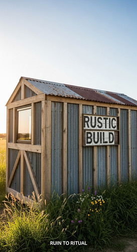 Container shed with timber frame text overlay Rustic Build.jpg