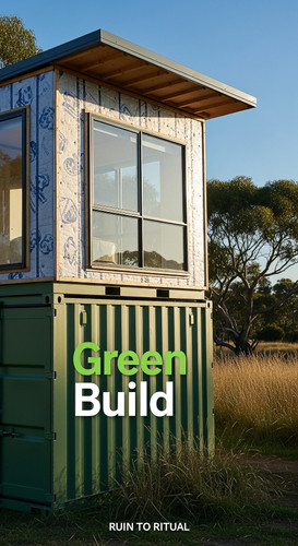 Container shed with eco insulation text overlay Green Build.jpg
