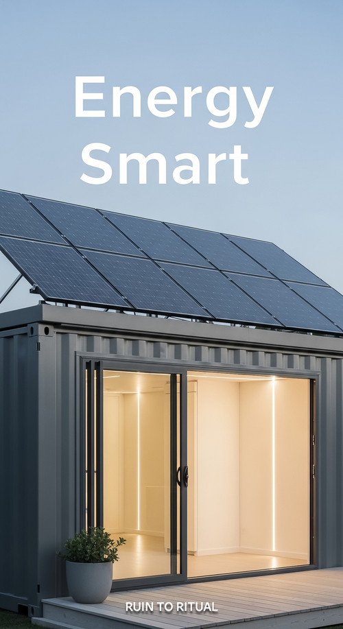 Vertical Pintereststyle image showing a modern container shed with sliding glass doors and rooftop s.jpg