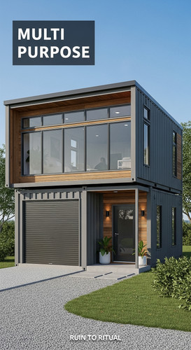 Two story container shed design text overlay Multi Purpose.jpg
