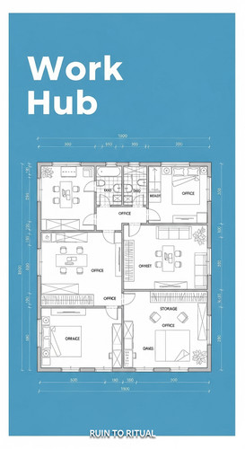 Vertical Pintereststyle image showing a container shed blueprint with office and storage layout Over.jpg