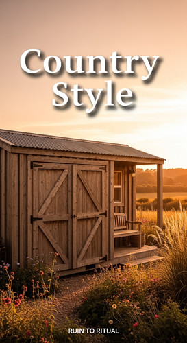 Vertical Pintereststyle image showing a rustic container shed with timber siding and barn doors Over.jpg
