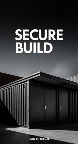 Vertical Pintereststyle image showing a container shed with steel doors and industrial design Overla.jpg